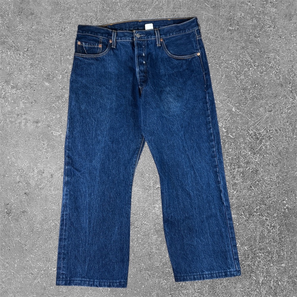 Levi's 501XX Straight Leg Jeans Mens 36x26 Fit Blue Button Fly Denim Classic